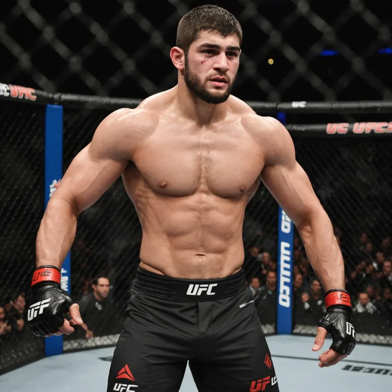 За минуту вырубил бразильского гиганта, который заставил Хабиба плакать: каким был первый нокаут Ислама Махачева в UFC